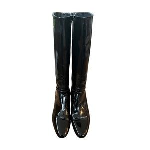 Zara Patent Leather Rain Boots